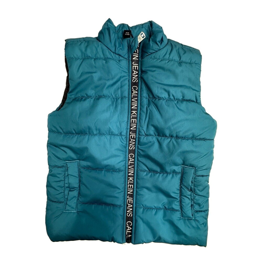 CALVIN KLEIN Kids Blue/Puffer Vest Outerwear SIZE 3T RN130323 0154